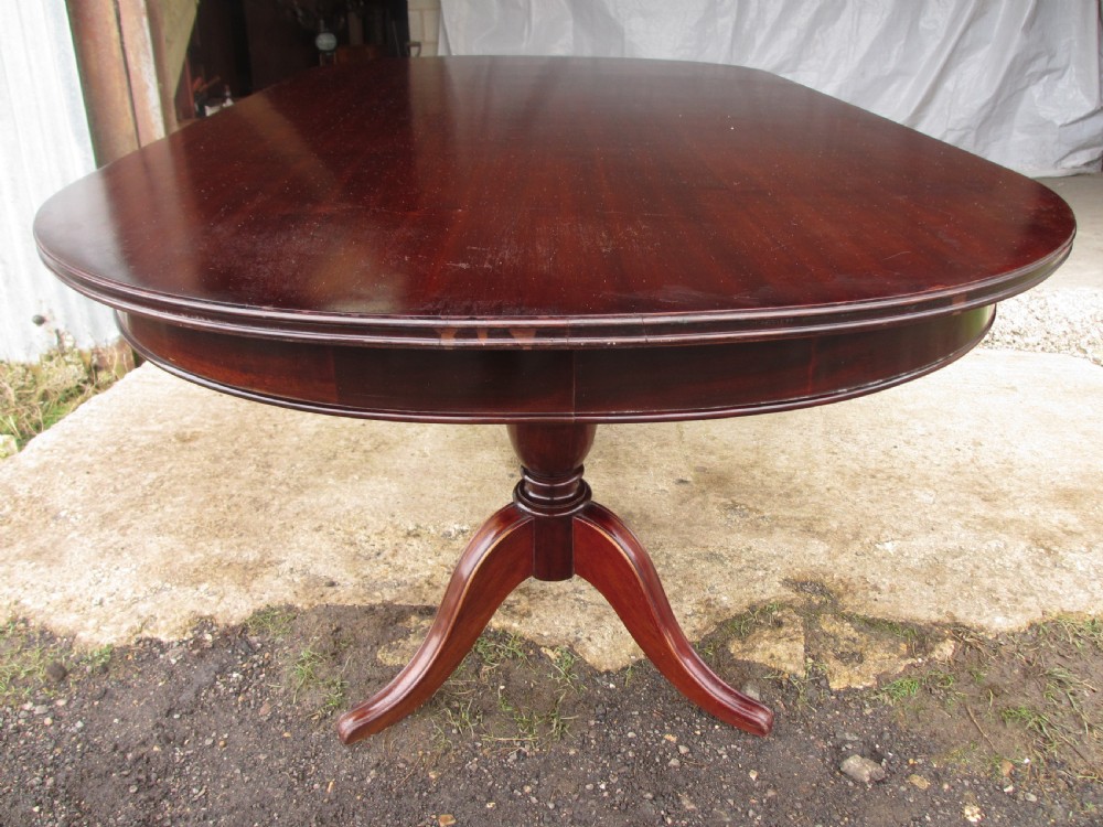 Regency style mahogany d-end dining table  View XII