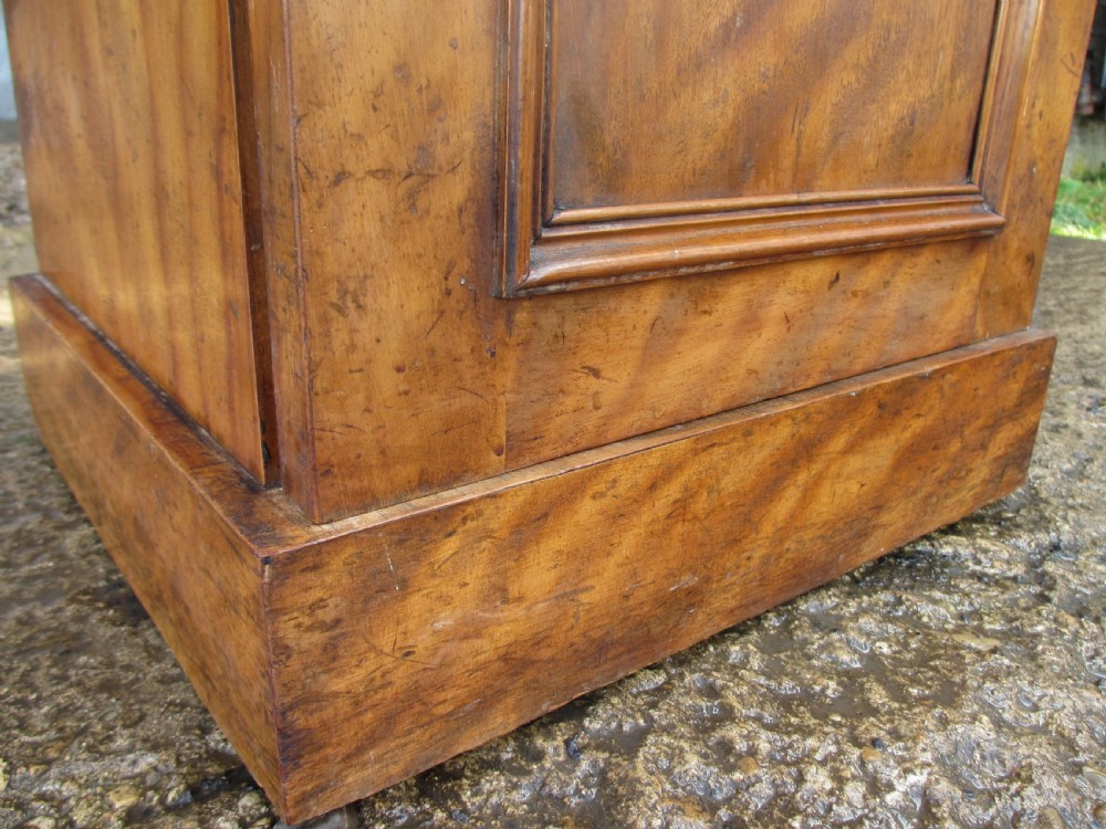 Victorian mahogany bedside cabinet with shelved interior  View VII