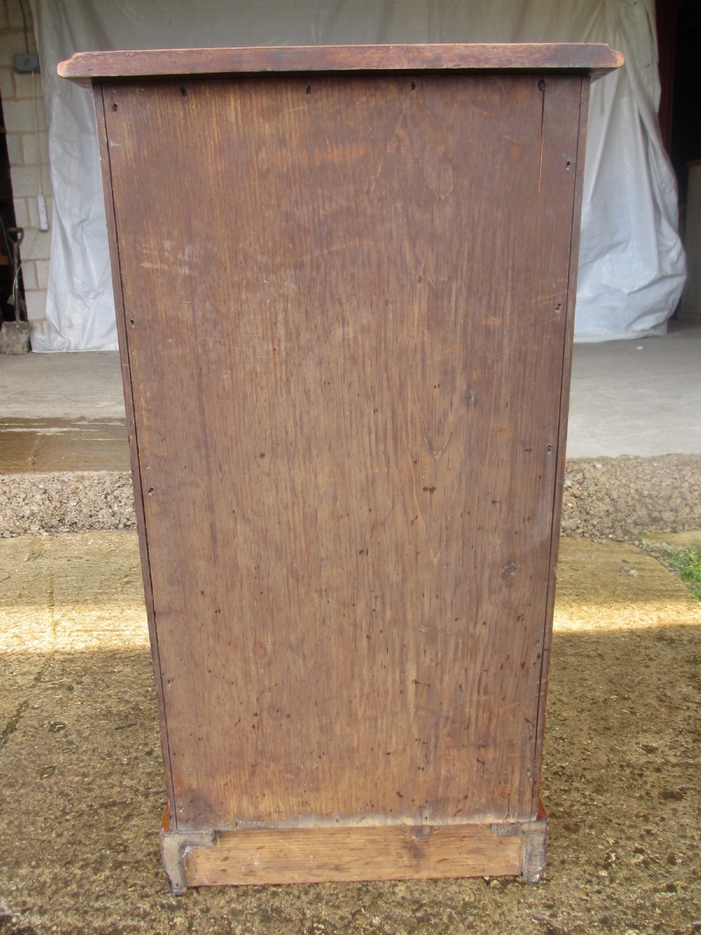 Victorian mahogany bedside cabinet with shelved interior  View XII