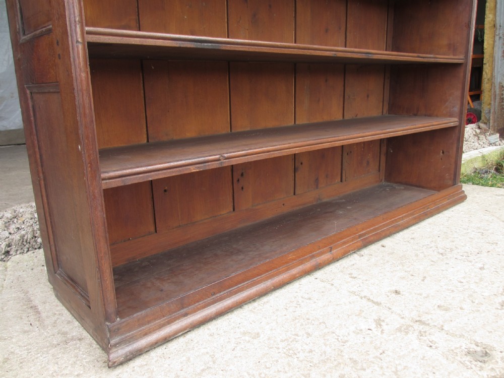 Large 19th century oak 6 tier bookcase  View V