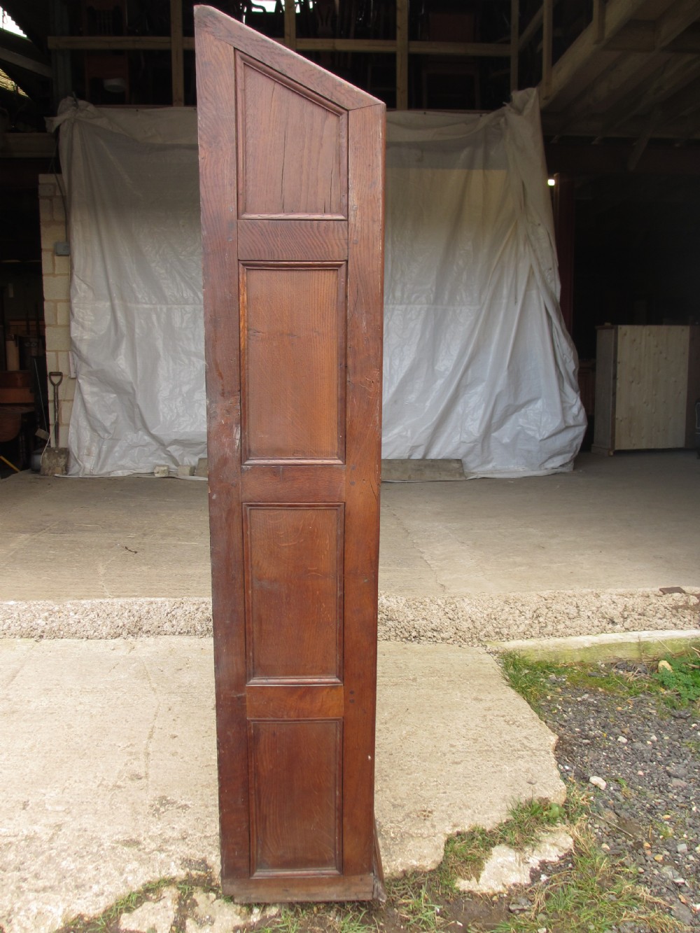 Large 19th century oak 6 tier bookcase  View X