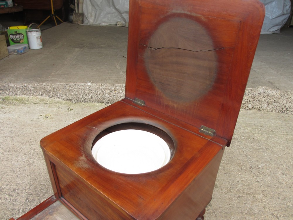 Victorian mahogany bedroom commode View V