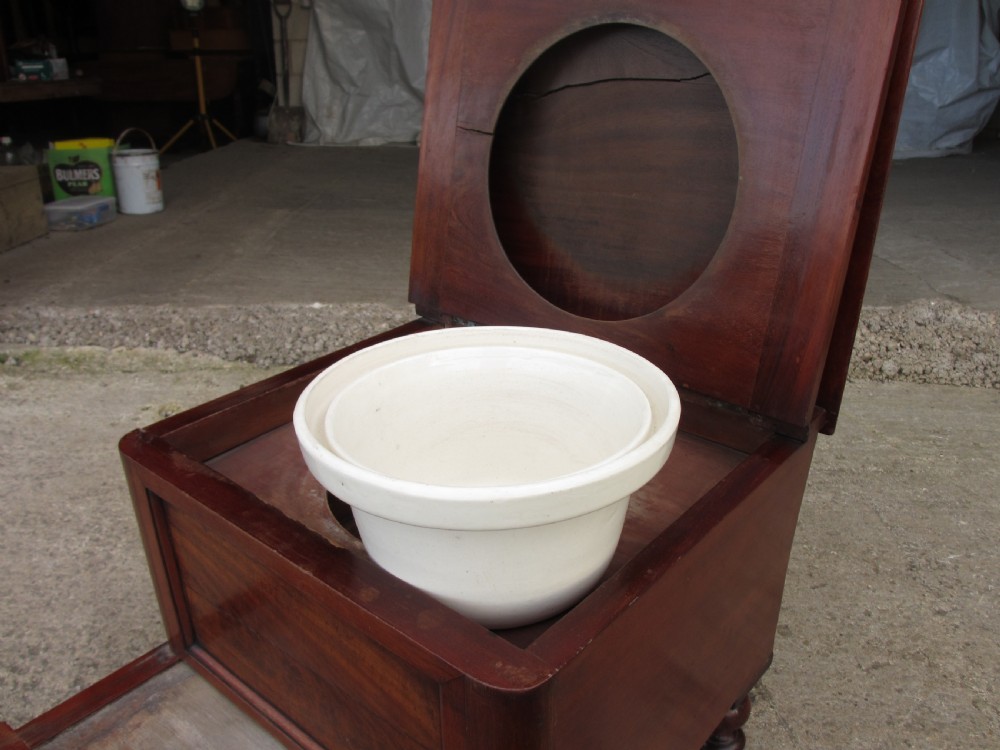 Victorian mahogany bedroom commode View IX
