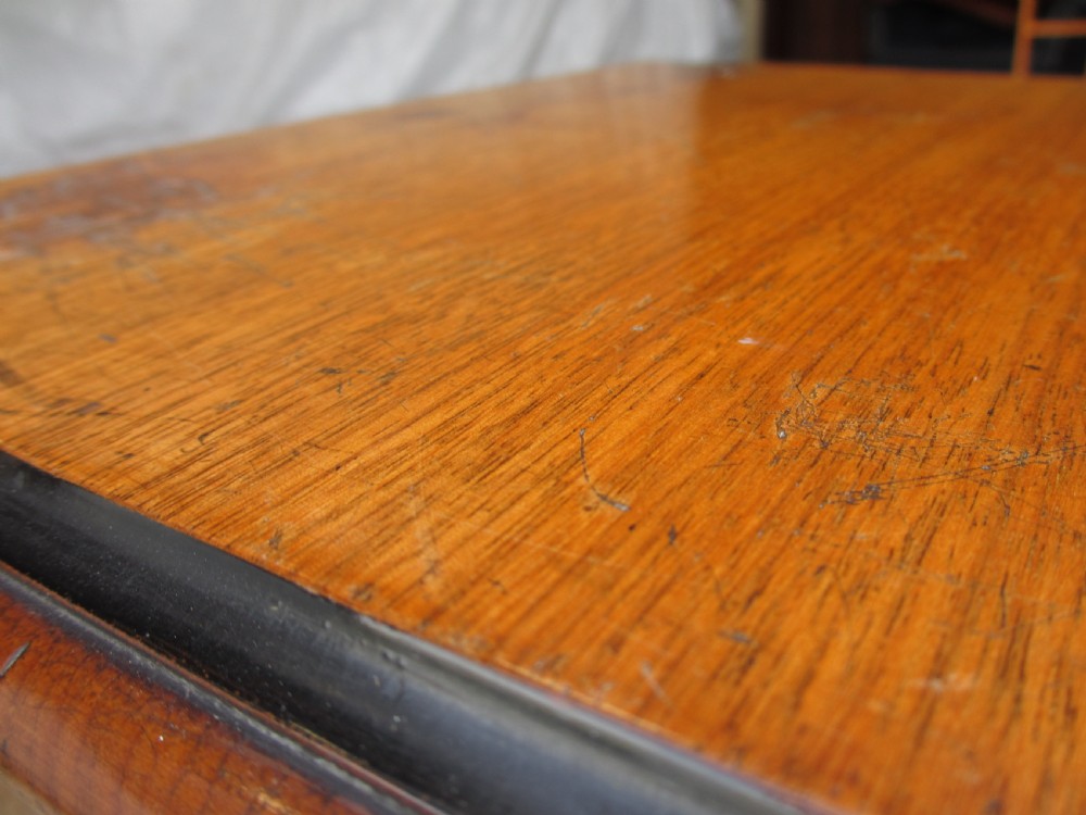 Victorian Mahogany and Walnut bedside pot cupboard View V