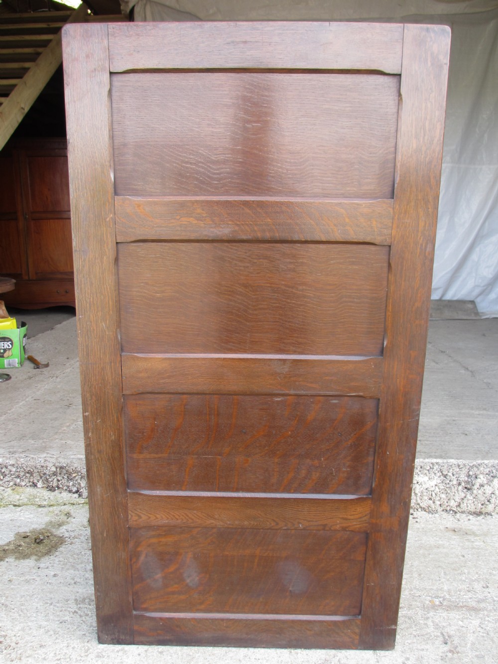 Edwardian Oak 4 drawer filing cabinet View XI