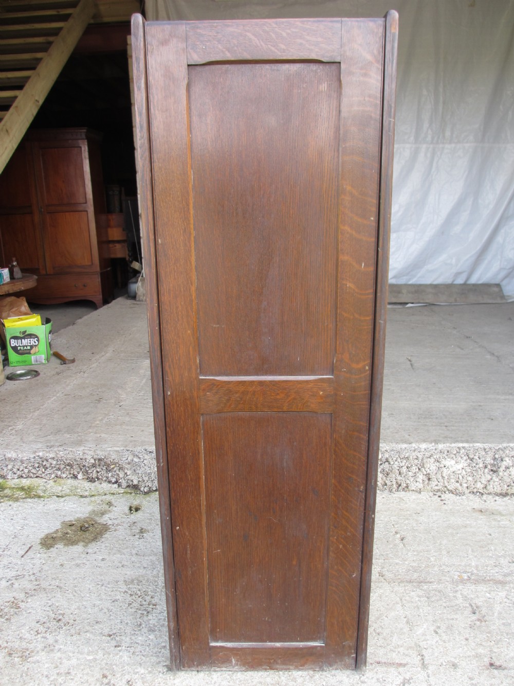 Edwardian Oak 4 drawer filing cabinet View XII