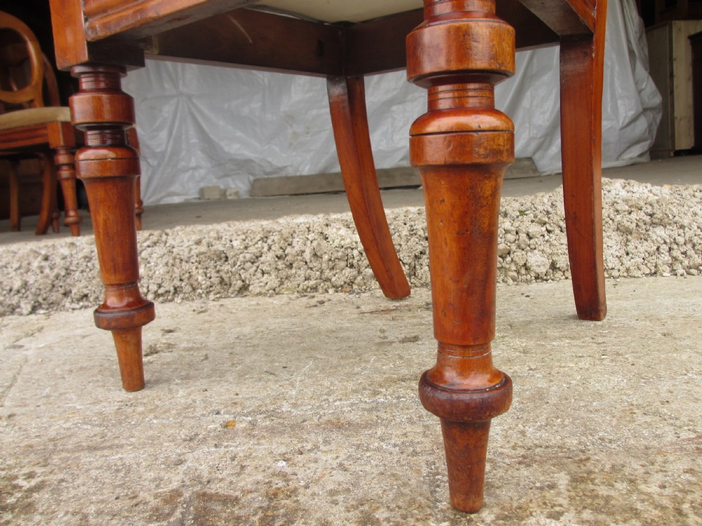 Set of 6 Victorian Walnut balloon back dining chairs View X