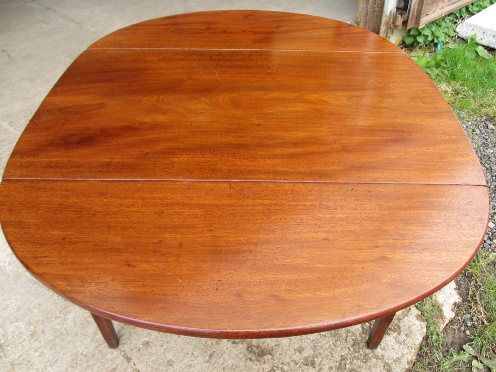 19th century mahogany drop-leaf twin drawer Pembroke dining table View V