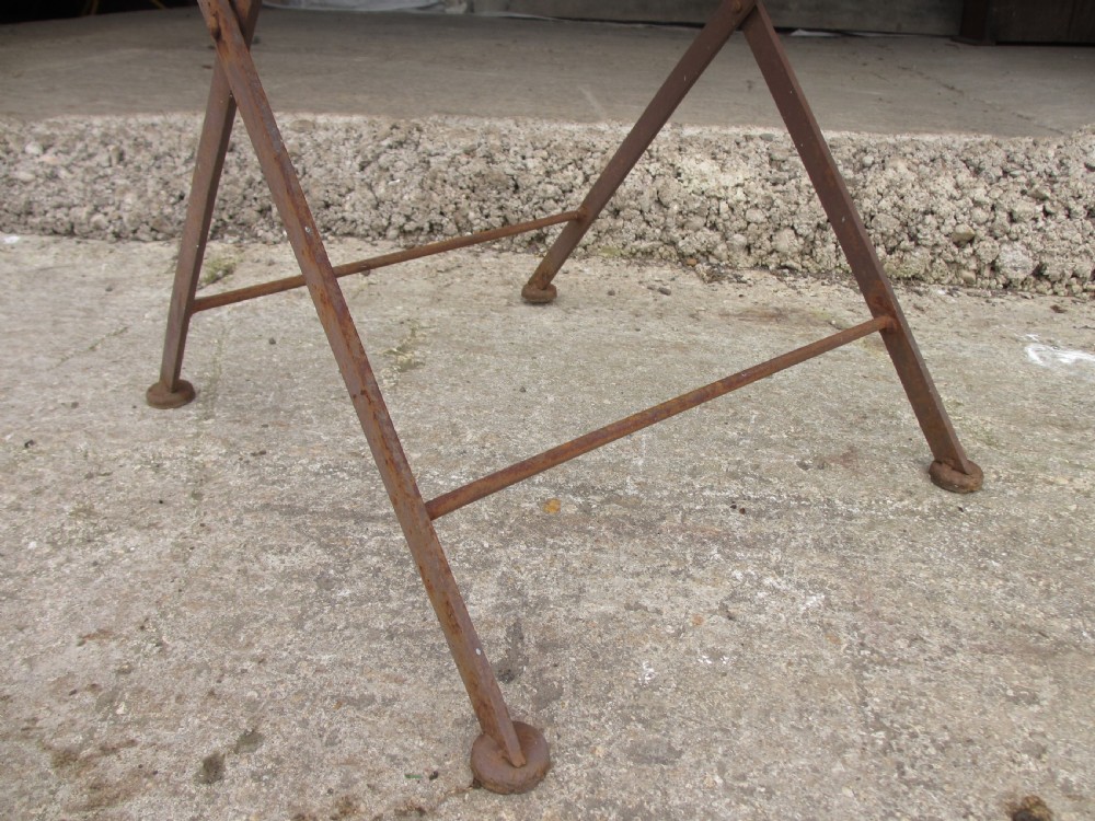 Early 20th century French folding metal garden patio set View X