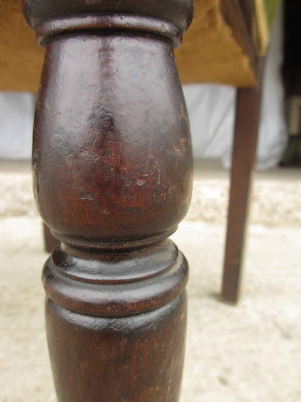 Four Victorian mahogany Art Nouveau dining chairs View X