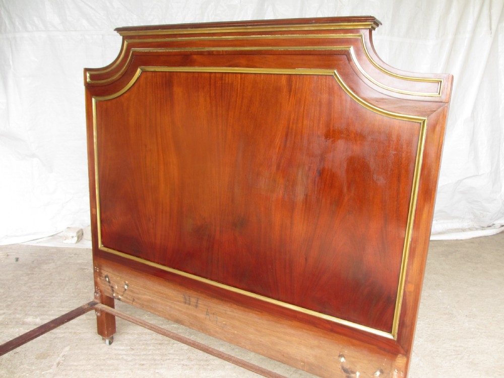 Regency style flame mahogany kingswood double bedstead View II