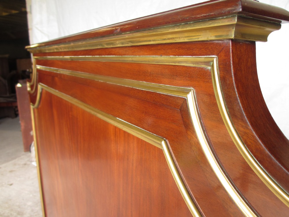 Regency style flame mahogany kingswood double bedstead View III