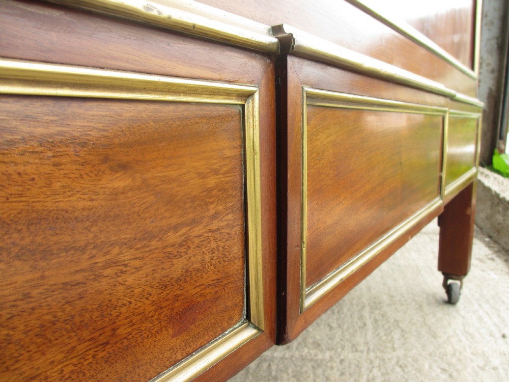 Regency style flame mahogany kingswood double bedstead View VII