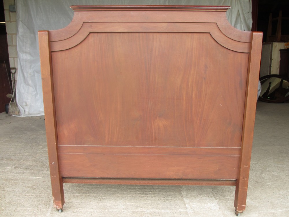 Regency style flame mahogany kingswood double bedstead View X