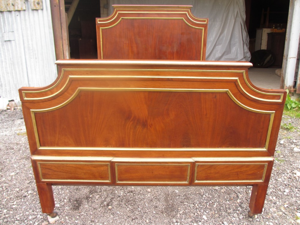 Regency style flame mahogany kingswood double bedstead View XII