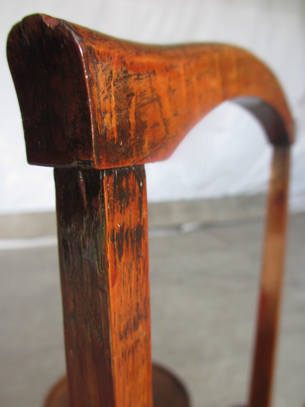 Unusual Victorian oak folding swivel cake stand View VIII