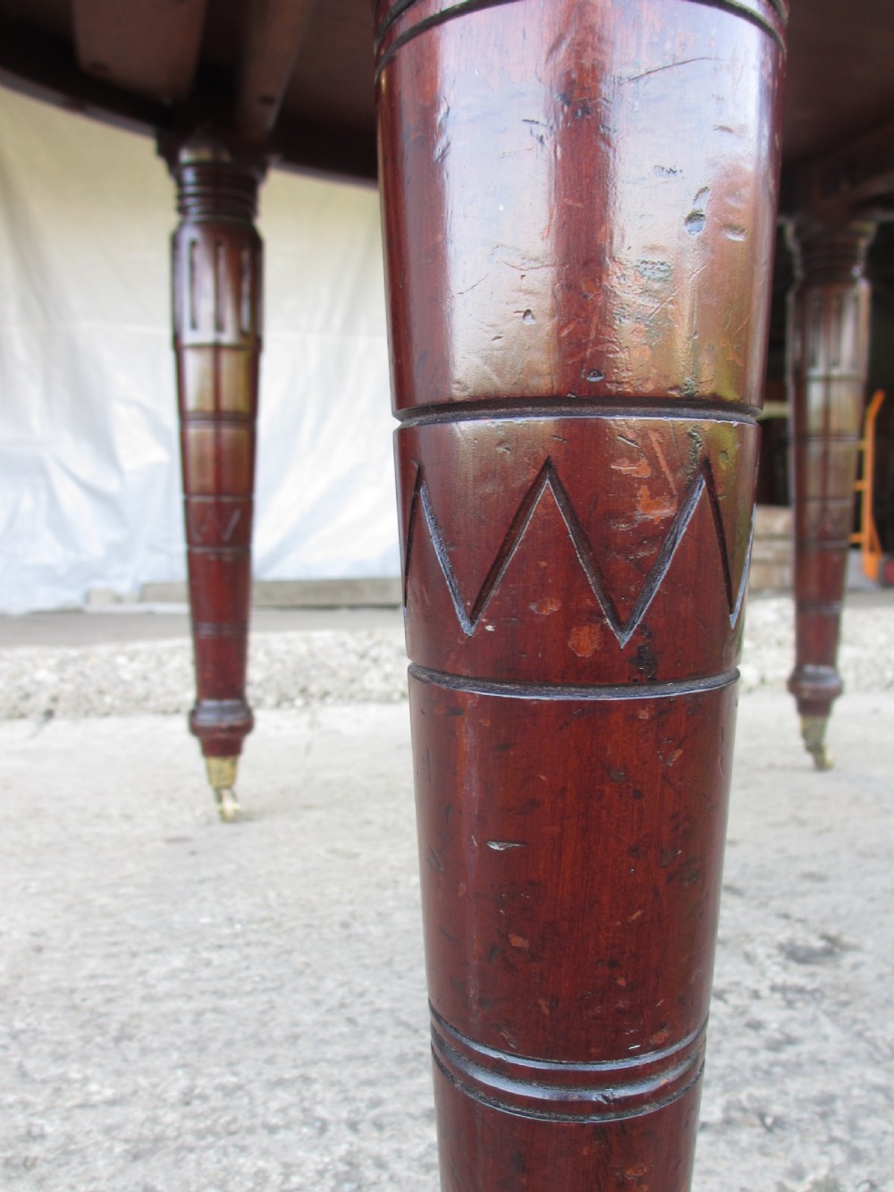 Victorian oval mahogany centre dining table  View V