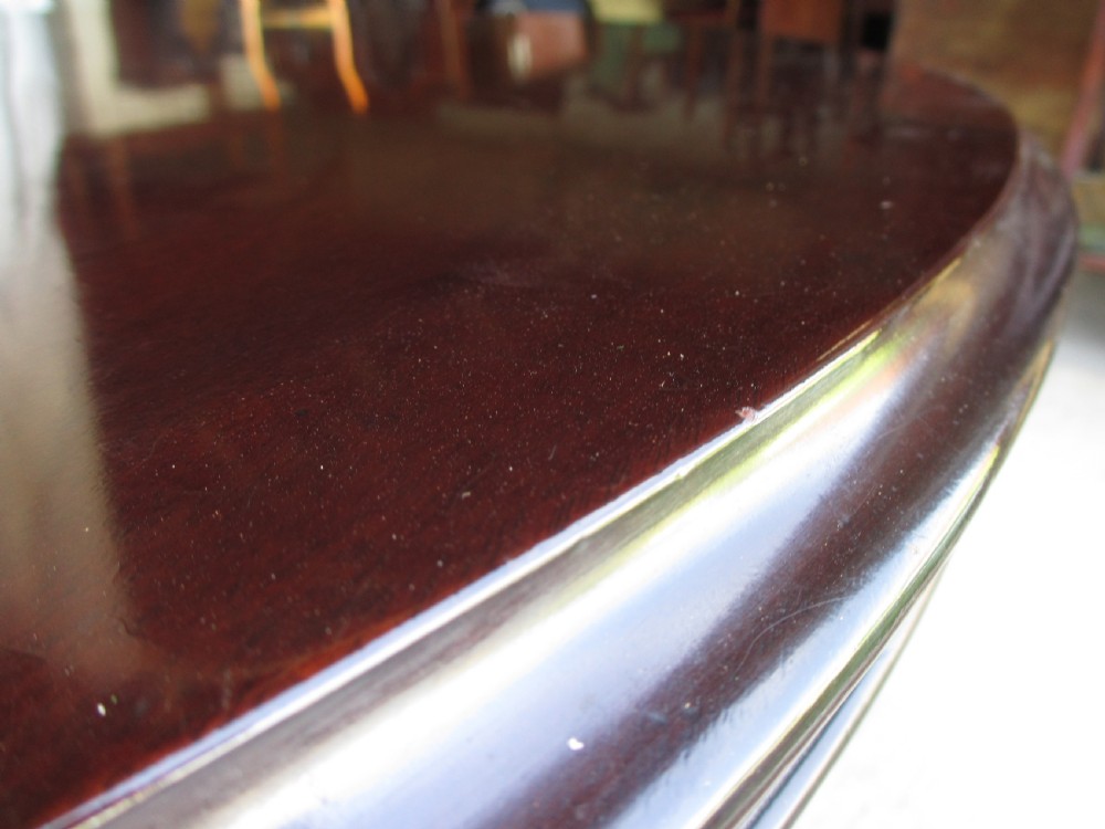 Victorian oval mahogany centre dining table  View X