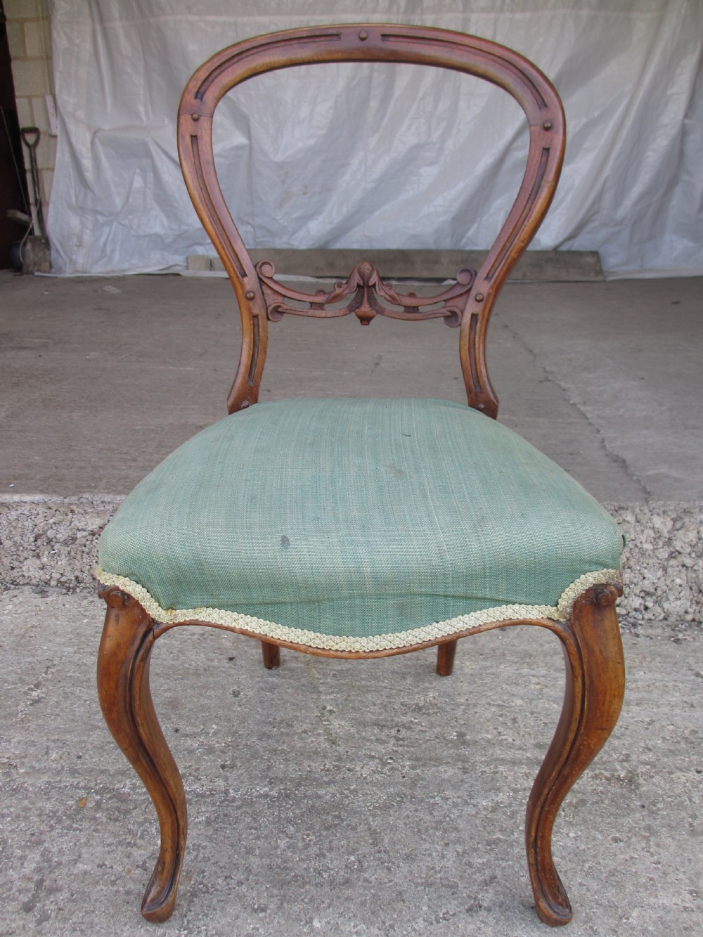 Victorian mahogany balloon back dining chairs View IV