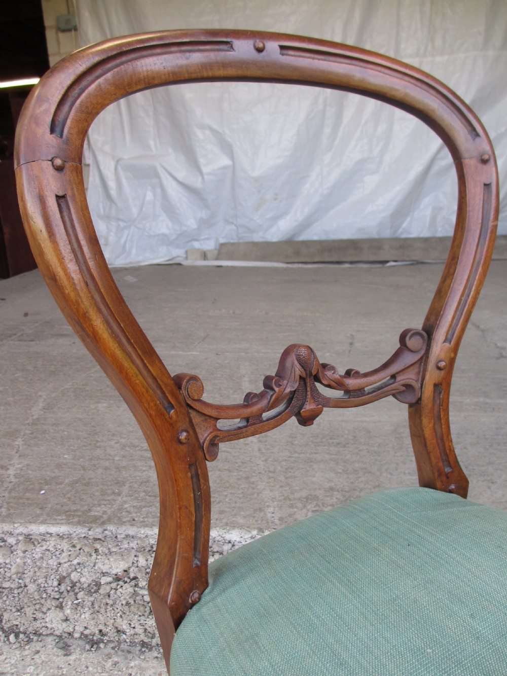 Victorian mahogany balloon back dining chairs View V