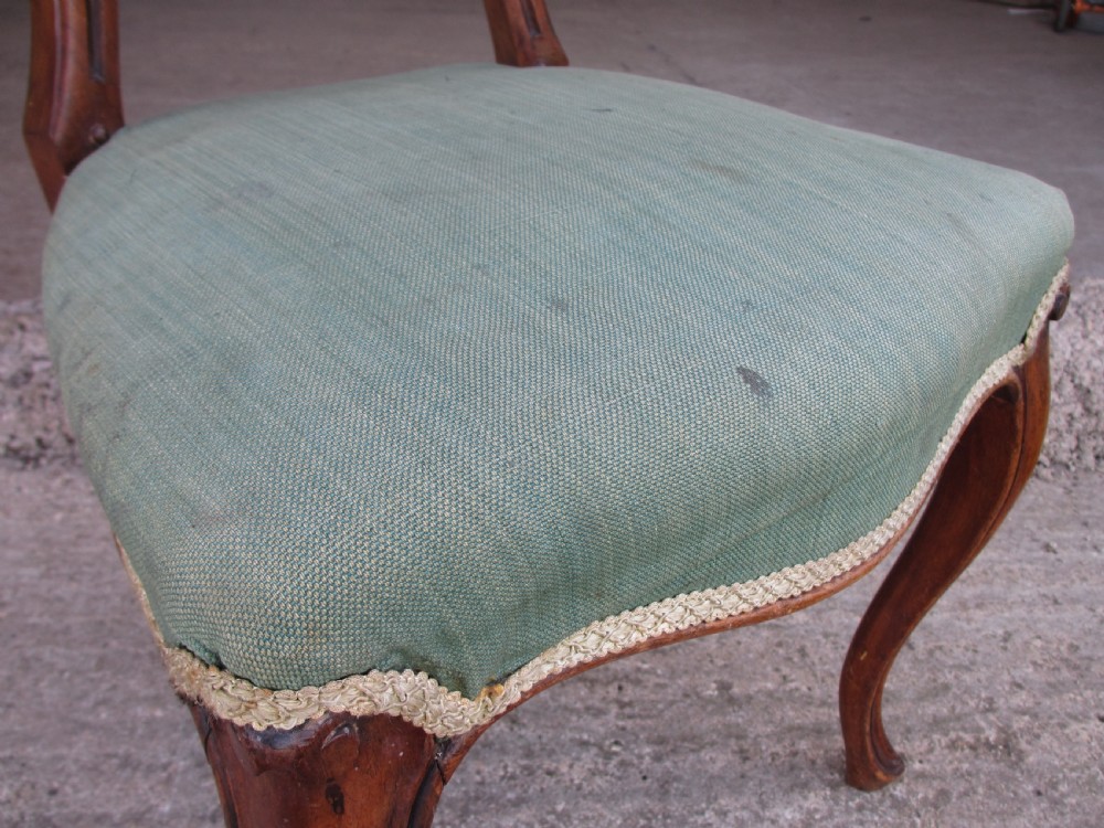 Victorian mahogany balloon back dining chairs View VII
