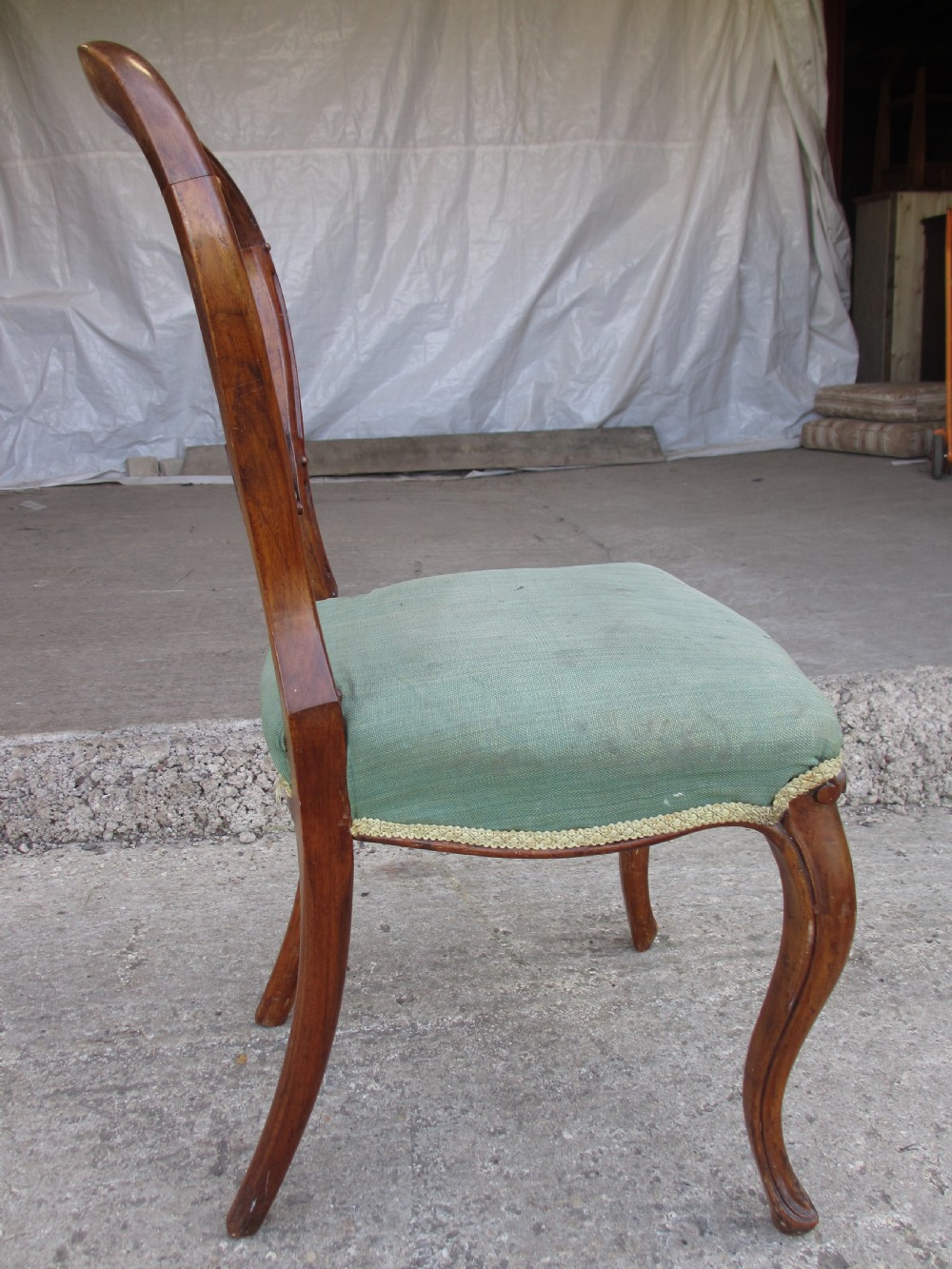 Victorian mahogany balloon back dining chairs View XI