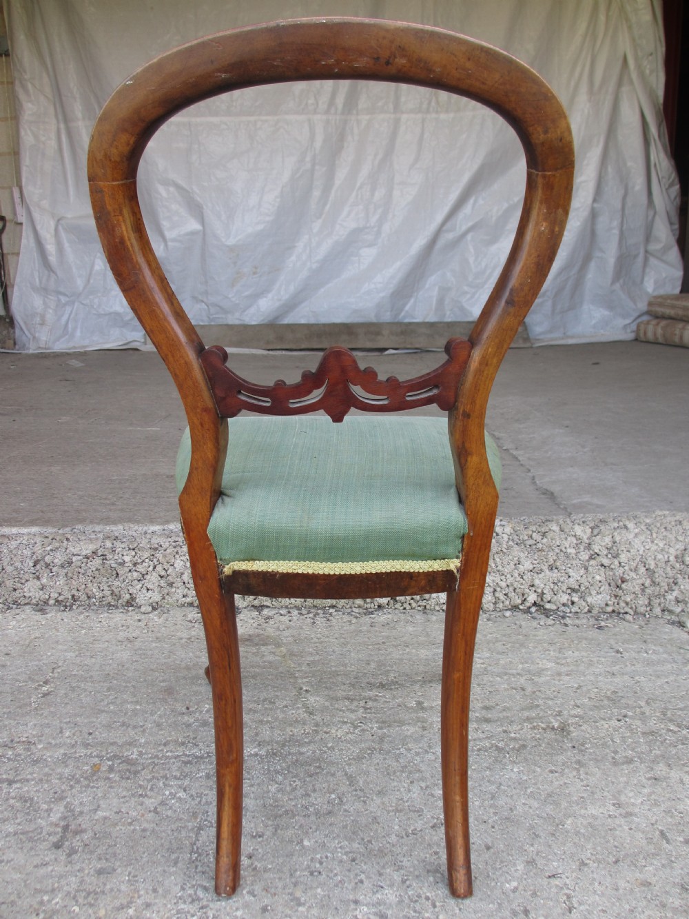 Victorian mahogany balloon back dining chairs View XII