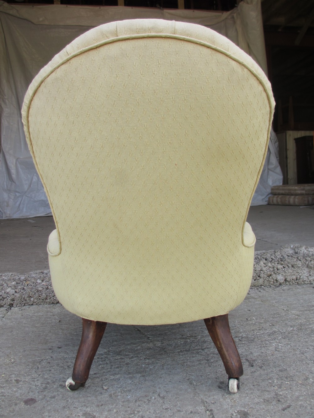 Victorian nursing button back chair View XI