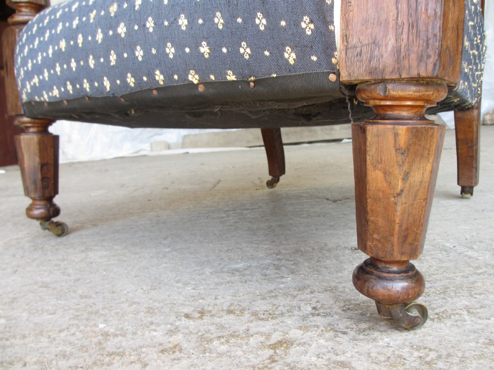 Victorian William 4th oak easy armchair View IV