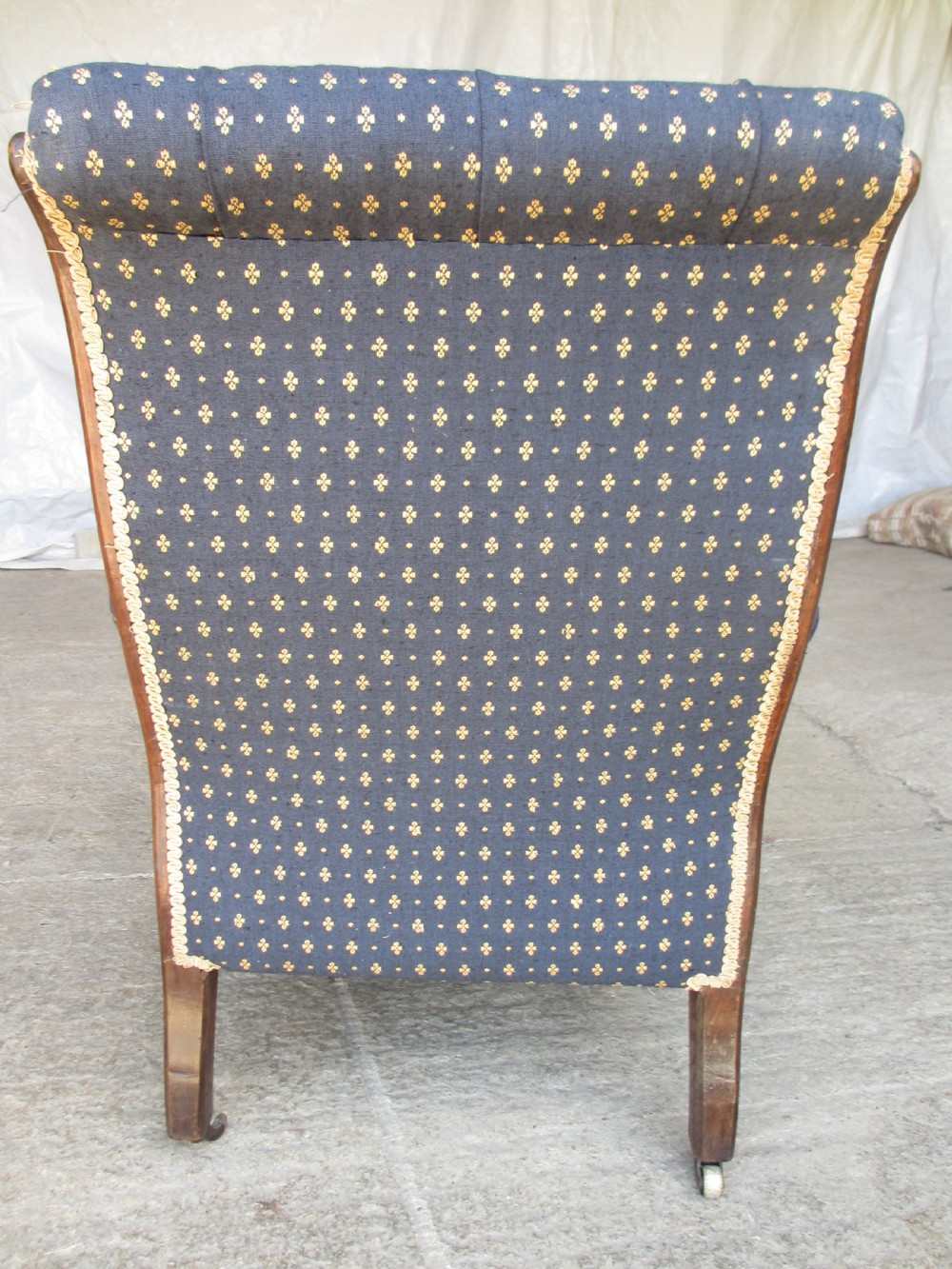 Victorian William 4th oak easy armchair View XIII