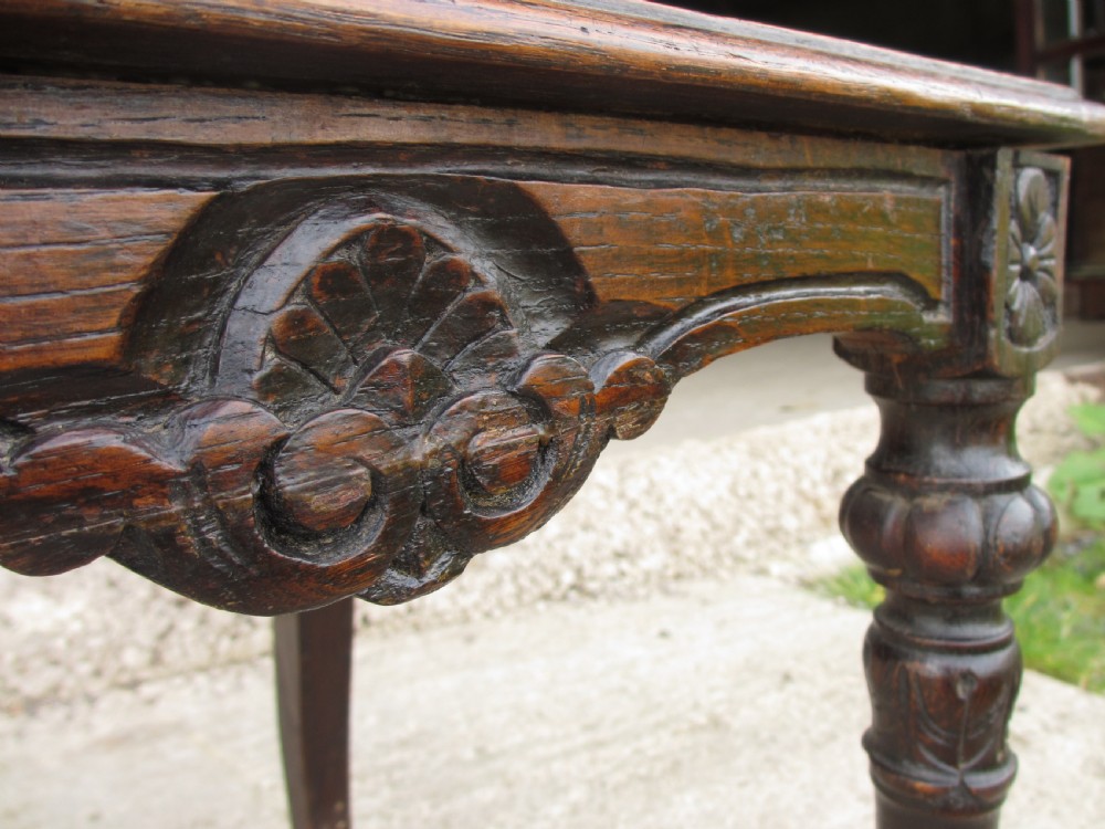 Set of 4 oak Victorian carved bergere dining chairs View IX