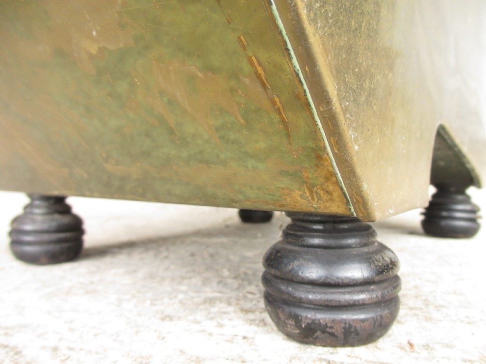 Victorian brass coal scuttle View VIII