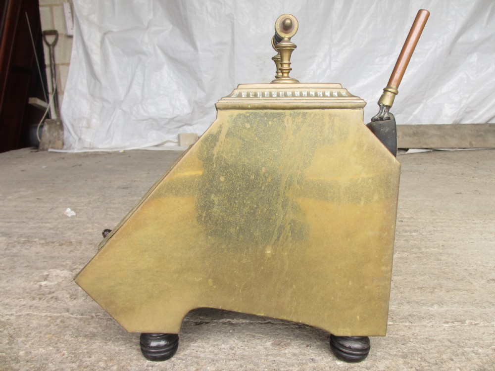 Victorian brass coal scuttle View XI