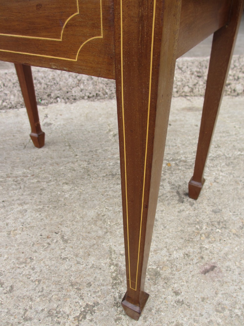 Edwardian mahogany inlaid music stool View VI