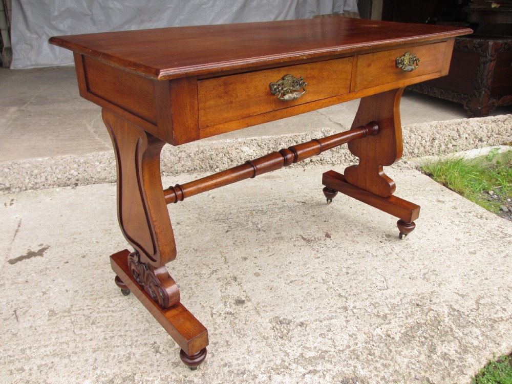 Edwardian walnut sofa table View II