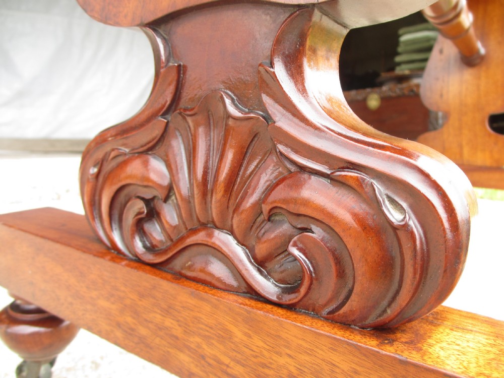 Edwardian walnut sofa table View VII
