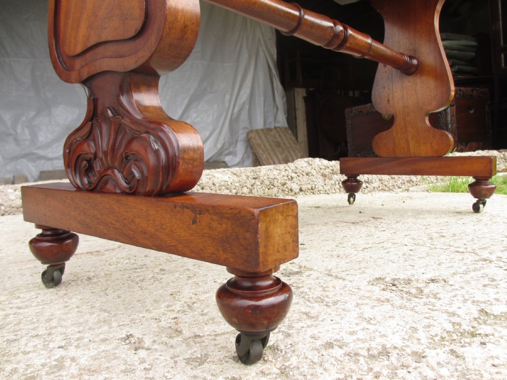Edwardian walnut sofa table View VIII