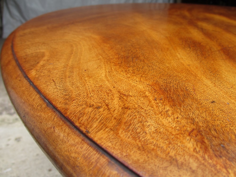 Victorian mahogany and walnut circular tilt top breakfast table  View VI