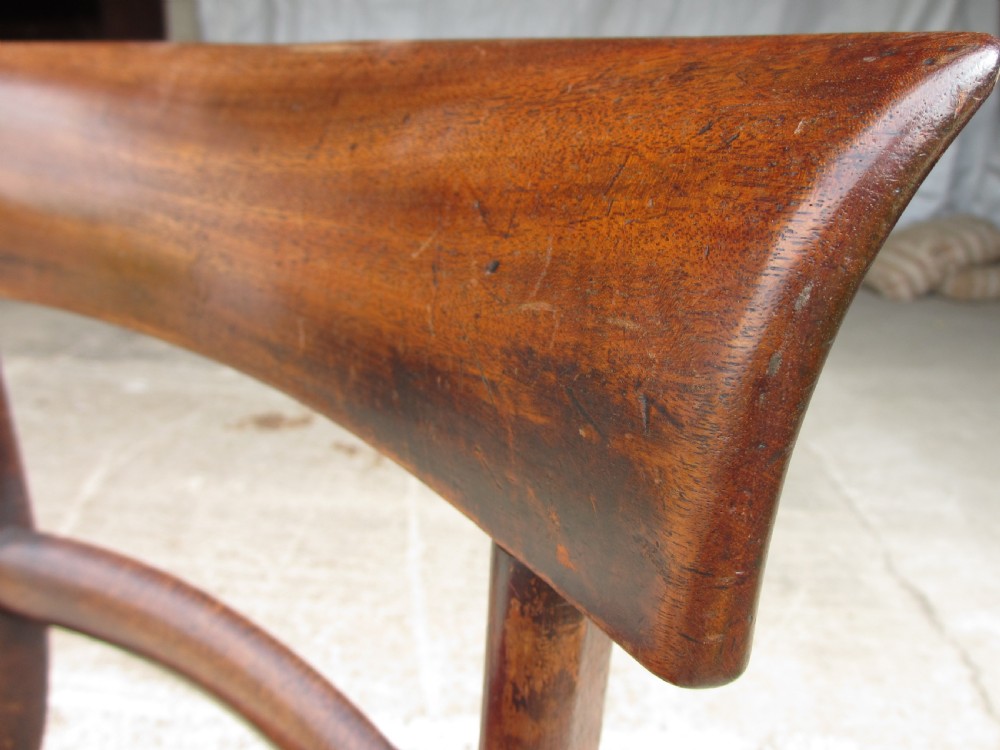 Set of 6 regency mahogany bar back dining chairs View VIII