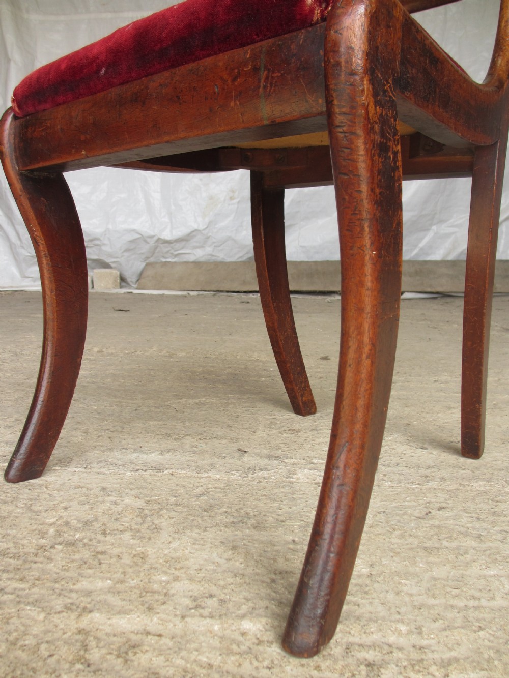 Set of 6 regency mahogany bar back dining chairs View IX