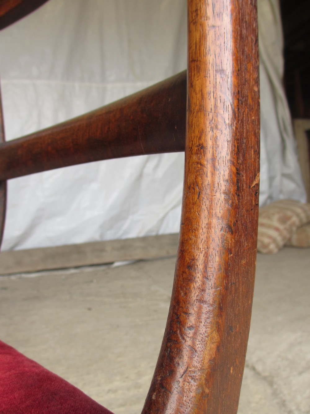 Set of 6 regency mahogany bar back dining chairs View X