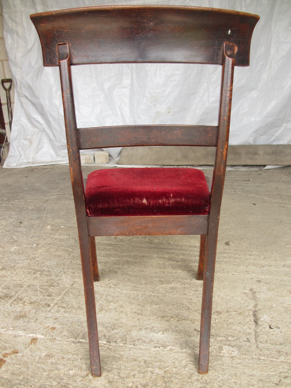 Set of 6 regency mahogany bar back dining chairs View XII
