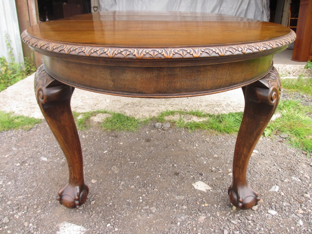 Edwardian mahogany oval screw extending dining table View XI
