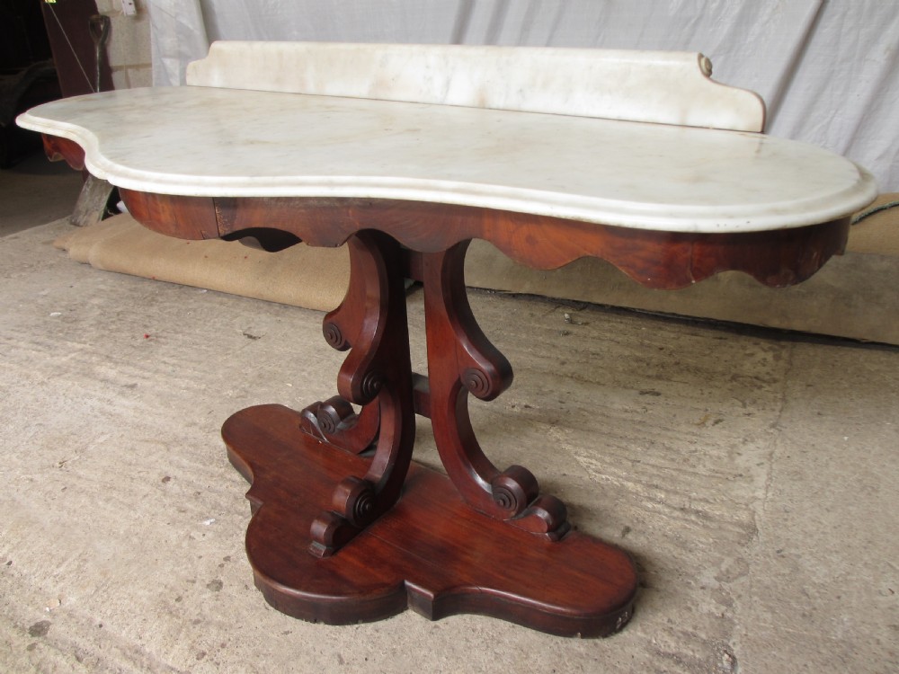 Victorian mahogany marble topped washstand View III