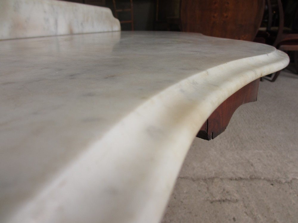 Victorian mahogany marble topped washstand View VI