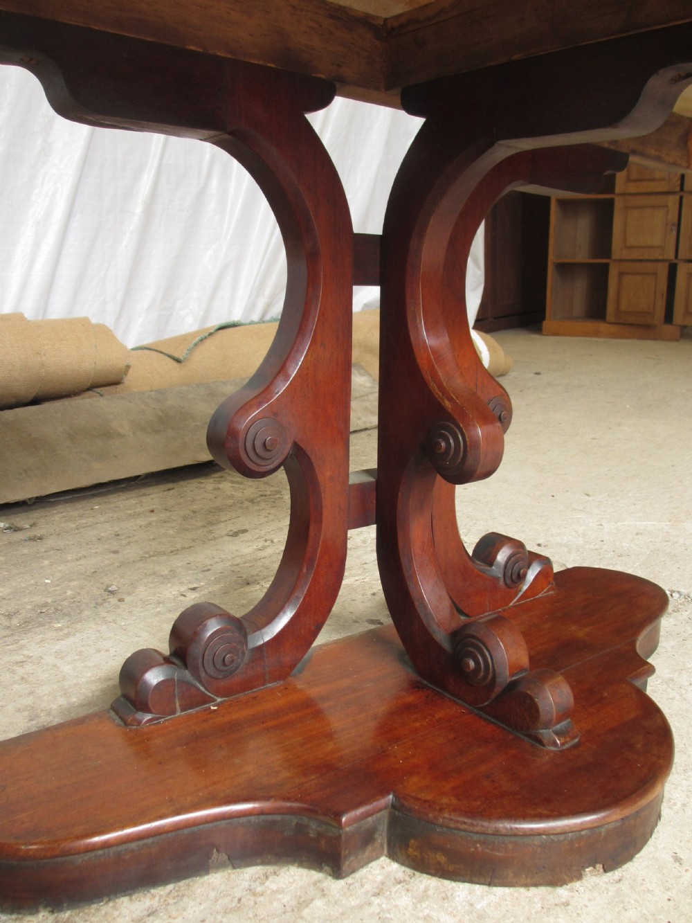 Victorian mahogany marble topped washstand View VII