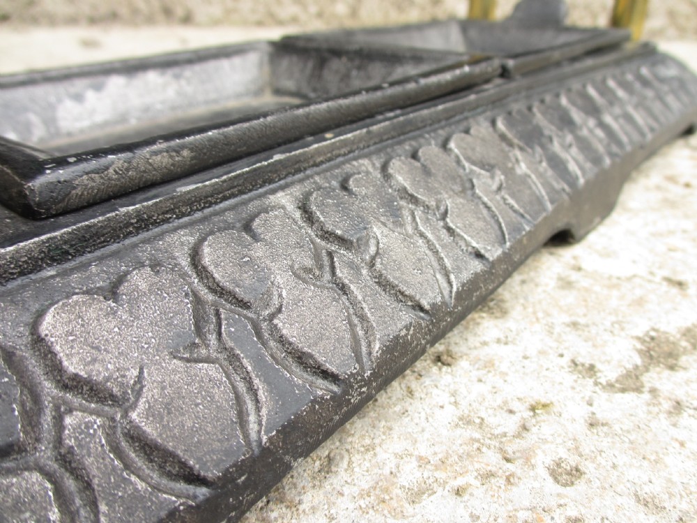 Victorian brass and iron stick stand View VIII