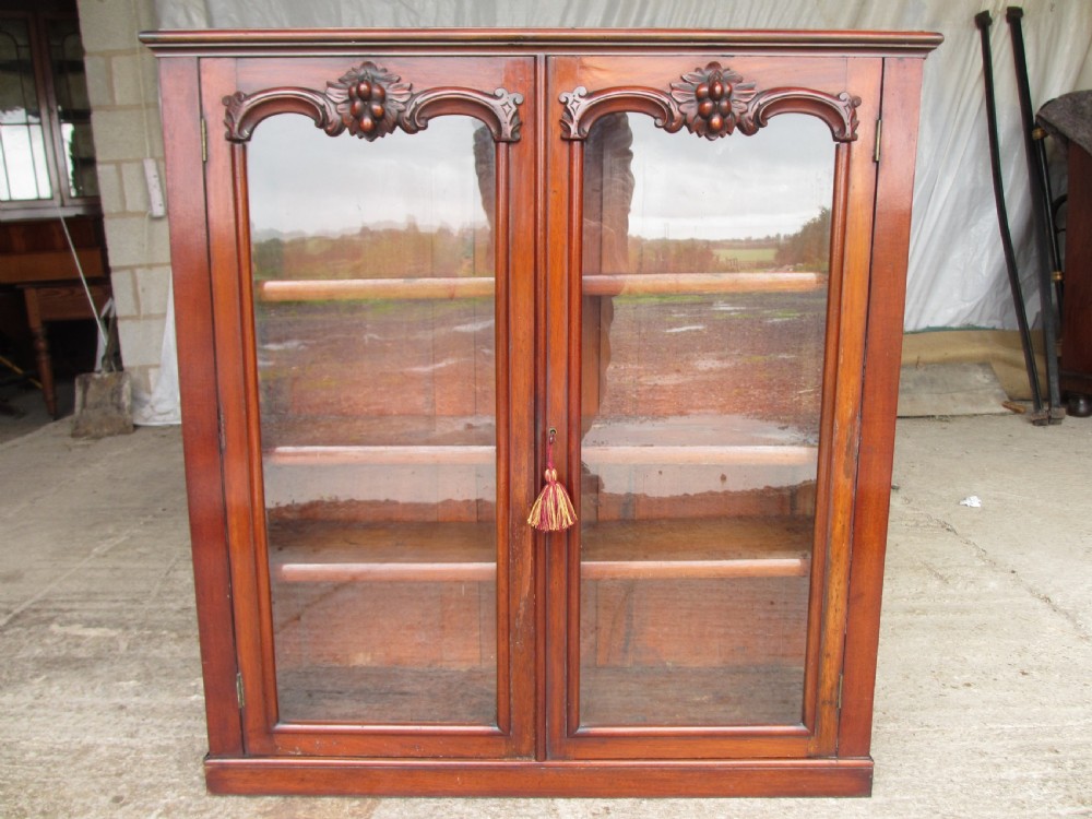 Victorian glazed floor standing bookcase