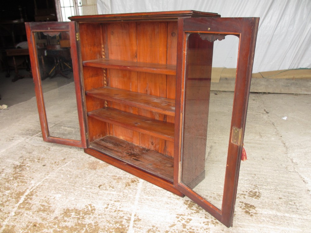 Victorian glazed floor standing bookcase View VIII