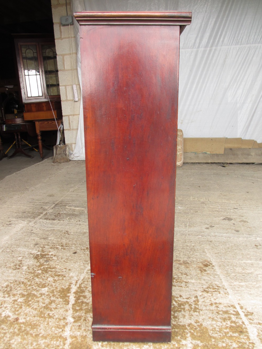 Victorian glazed floor standing bookcase View XI